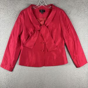 Spencer Jeremy Vintage Blazer Women's Size 10 Pink 100% Silk 4 Button